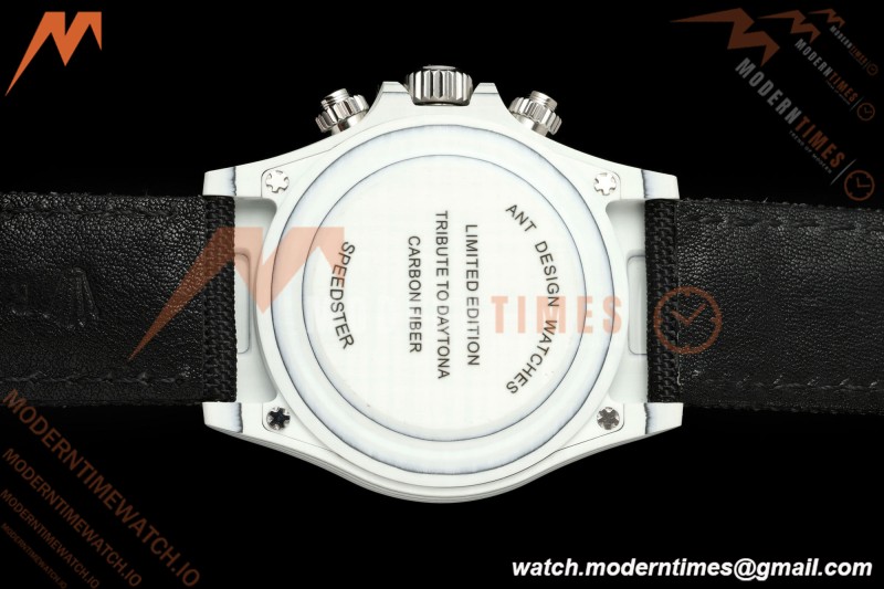 Rolex - Daytona DIW "Porsche" 40mm White Carbon Fiber/NY Blk/Stk Dial ANTF SH4130