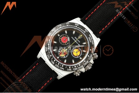 Rolex - Daytona DIW "Porsche" 40mm White Carbon Fiber/NY Blk/Stk Dial ANTF SH4130
