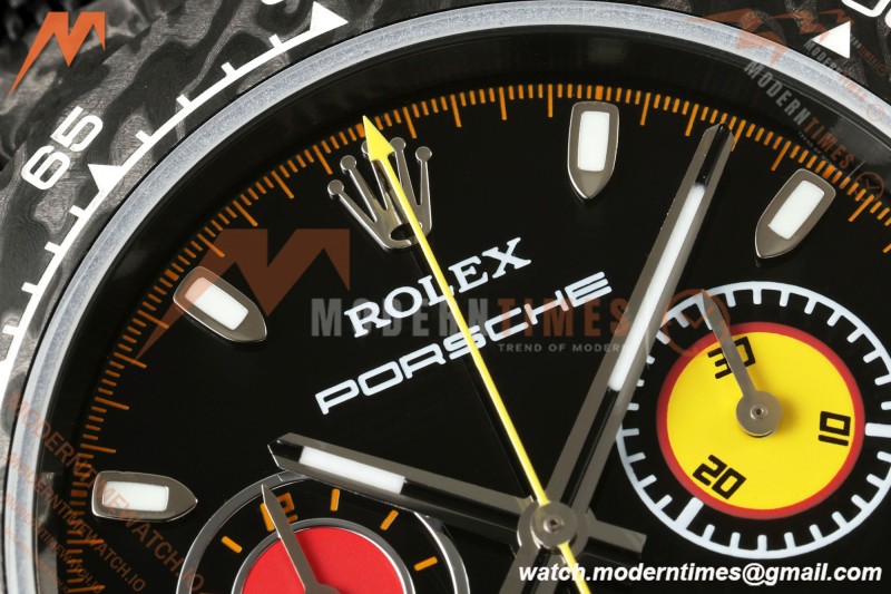 Rolex - Daytona DIW "Porsche" 40mm Black Carbon Fiber/NY Blk/Stk Dial ANTF SH4130