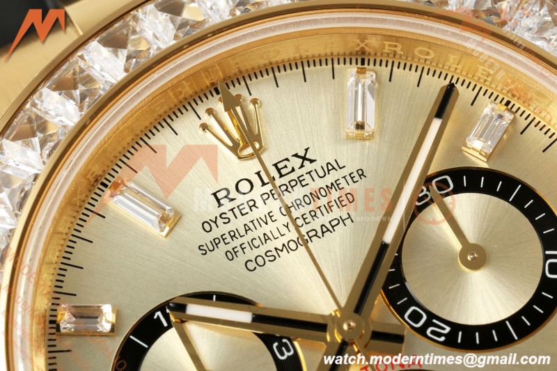 Rolex - Daytona 126538 40mm Gain Weight YG/RU YG/Dia QF V13 JH4131 Free Sprung