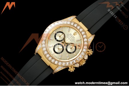 Rolex - Daytona 126538 40mm Gain Weight YG/RU YG/Dia QF V13 JH4131 Free Sprung