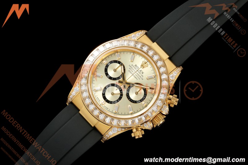 Rolex - Daytona 126538 40mm Gain Weight YG/RU YG/Dia QF V13 JH4131 Free Sprung