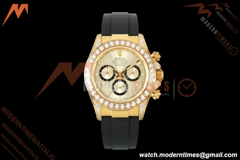 Rolex - Daytona 126538 40mm Gain Weight YG/RU YG/Dia QF V13 JH4131 Free Sprung