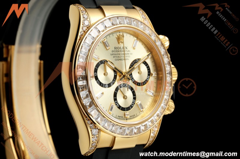 Rolex - Daytona 126538 40mm Gain Weight YG/RU YG/Dia QF V13 JH4131 Free Sprung
