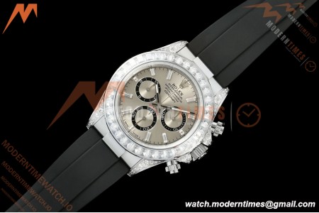 Rolex - Daytona 126539 40mm Gain Weight SS/RU Gry/Dia QF V13 JH4131 Free Sprung