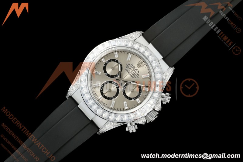 Rolex - Daytona 126539 40mm Gain Weight SS/RU Gry/Dia QF V13 JH4131 Free Sprung