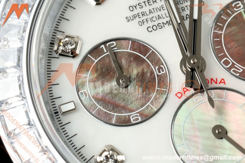 Rolex - Daytona 126589 40mm Gain Weight SS/RU MOP/Dia QF V13 JH4131 Free Sprung