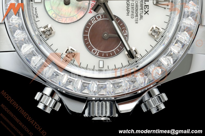Rolex - Daytona 126589 40mm Gain Weight SS/RU MOP/Dia QF V13 JH4131 Free Sprung