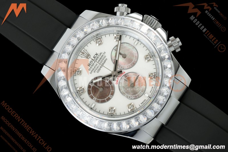 Rolex - Daytona 126589 40mm Gain Weight SS/RU MOP/Dia QF V13 JH4131 Free Sprung