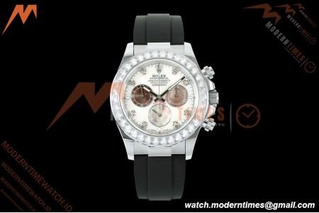 Rolex - Daytona 126589 40mm Gain Weight SS/RU MOP/Dia QF V13 JH4131 Free Sprung