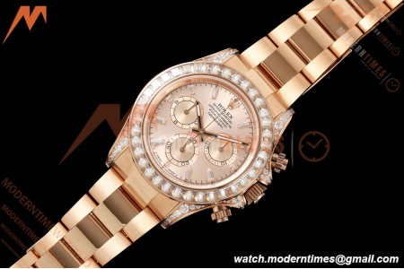 Rolex - Daytona 126595 40mm Gain Weight RG/RG RG/Dia QF V13 JH4131 Free Sprung
