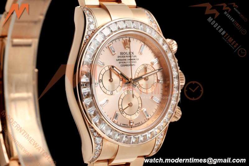 Rolex - Daytona 126595 40mm Gain Weight RG/RG RG/Dia QF V13 JH4131 Free Sprung