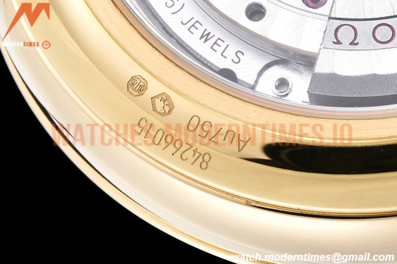 Omega - De Ville Prestige YG/LE Wht-G/Dia MKF A8800