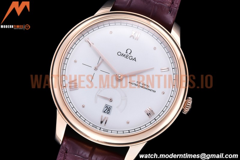 Omega - De Ville Prestige Reserve RG/LE Wht/Rm MKF A8810