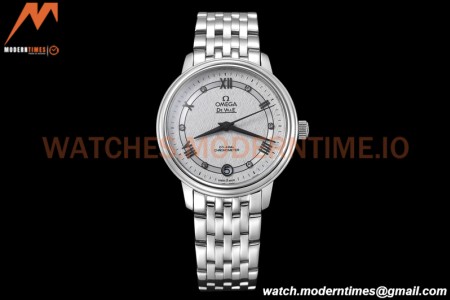 Omega - De Ville Prestige Ladies 32.7mm SS/SS White Textured GDF MY8215