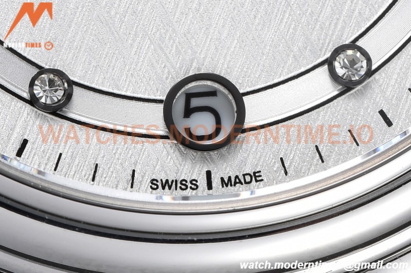 Omega - De Ville Prestige Ladies 32.7mm SS/SS White Textured GDF MY8215