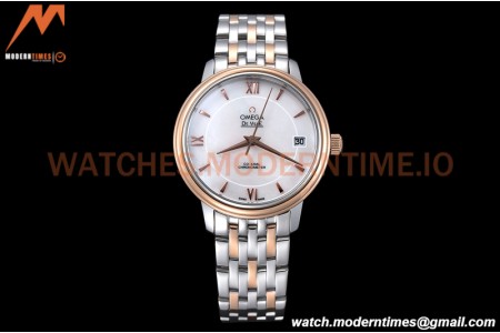 Omega - De Ville Prestige Ladies 32.7mm SS/RG White Mop GDF MY8215