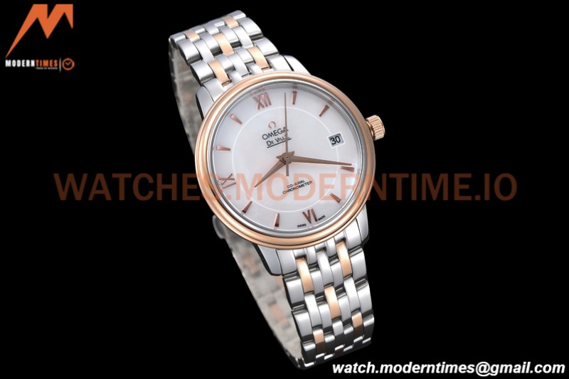 Omega - De Ville Prestige Ladies 32.7mm SS/RG White Mop GDF MY8215