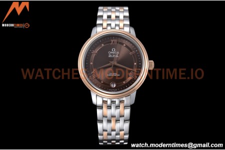 Omega - De Ville Prestige Ladies 32.7mm SS/RG Brown GDF MY8215