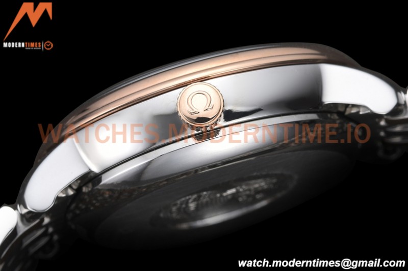 Omega - De Ville Prestige Ladies 32.7mm SS/RG Brown GDF MY8215