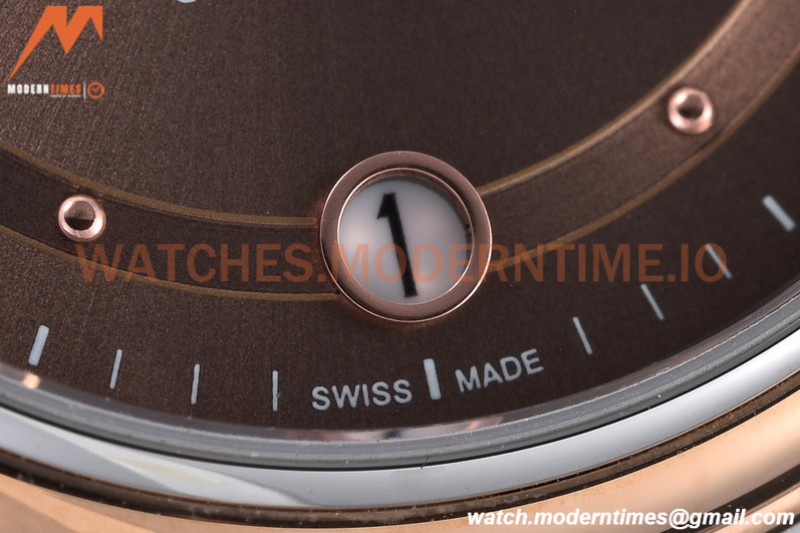 Omega - De Ville Prestige Ladies 32.7mm SS/RG Brown GDF MY8215