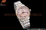 Omega - De Ville Prestige Ladies 32.7mm SS/RG Pink Textured GDF MY8215