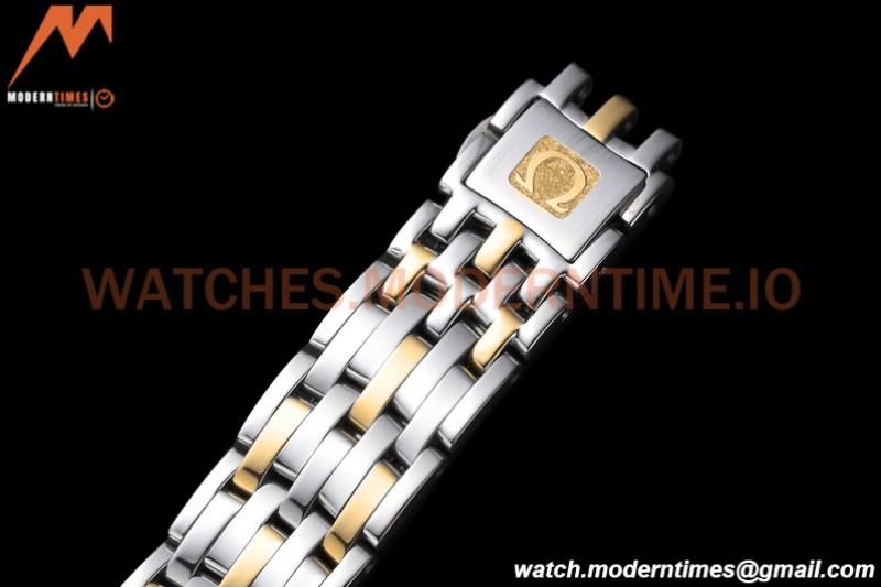 Omega - De Ville Prestige Ladies 32.7mm SS/YG Gold Textured GDF MY8215