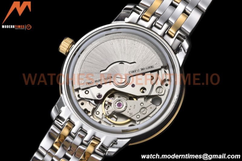 Omega - De Ville Prestige Ladies 32.7mm SS/YG Gold Textured GDF MY8215
