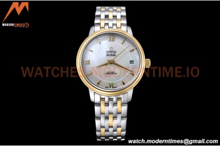 Omega - De Ville Prestige Ladies 32.7mm SS/YG White MOP GDF MY8215