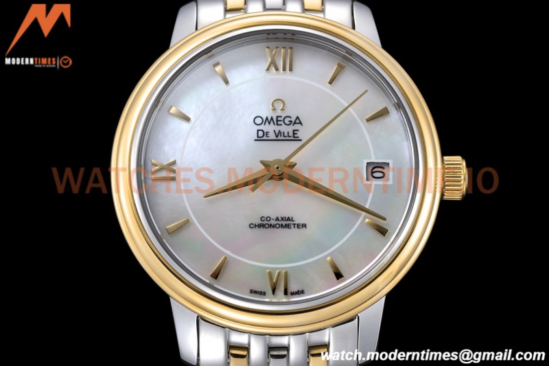 Omega - De Ville Prestige Ladies 32.7mm SS/YG White MOP GDF MY8215