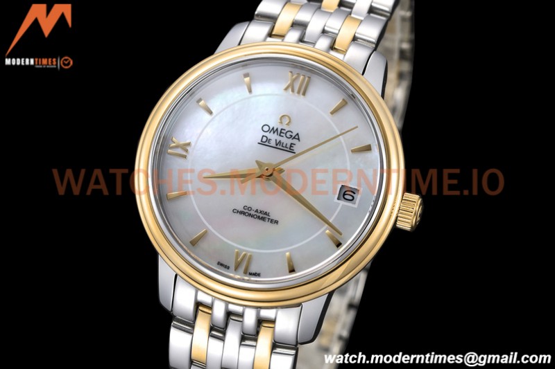 Omega - De Ville Prestige Ladies 32.7mm SS/YG White MOP GDF MY8215