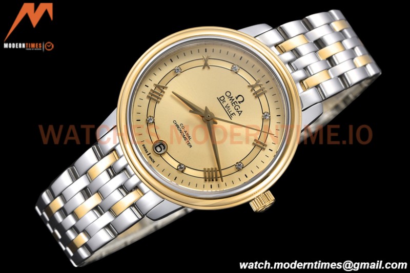Omega - De Ville Prestige Ladies 32.7mm SS/YG Gold GDF MY8215