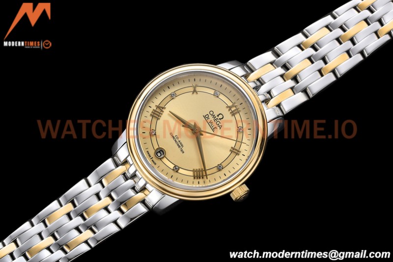 Omega - De Ville Prestige Ladies 32.7mm SS/YG Gold GDF MY8215