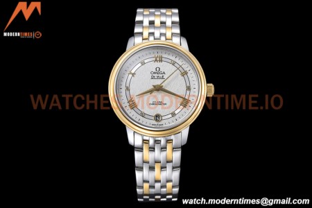 Omega - De Ville Prestige Ladies 32.7mm SS/YG White Textured GDF MY8215
