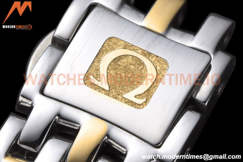 Omega - De Ville Prestige Ladies 32.7mm SS/YG White Textured GDF MY8215