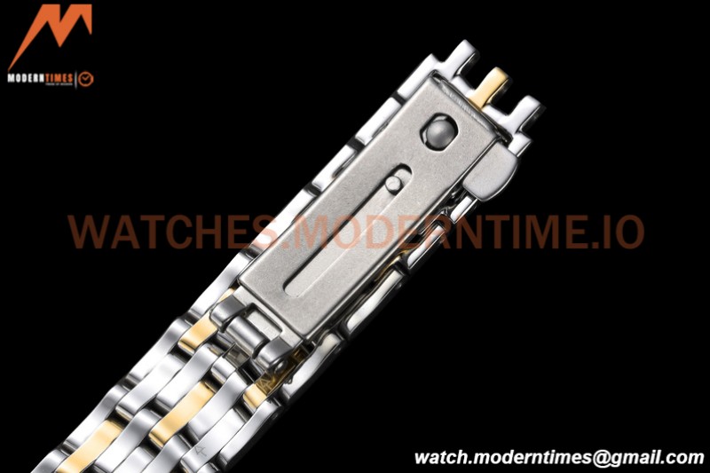Omega - De Ville Prestige Ladies 32.7mm SS/YG White Textured GDF MY8215