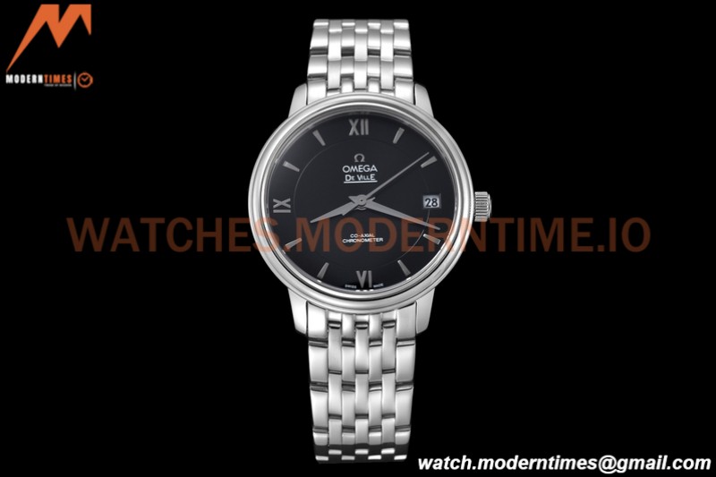 Omega - De Ville Prestige Ladies 32.7mm SS/SS Black GDF MY8215