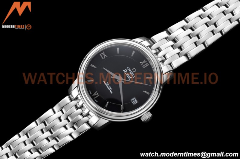 Omega - De Ville Prestige Ladies 32.7mm SS/SS Black GDF MY8215