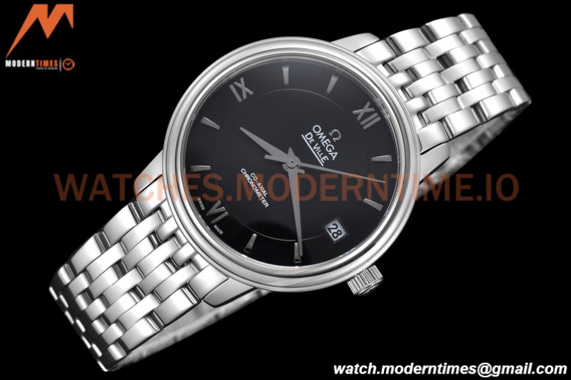 Omega - De Ville Prestige Ladies 32.7mm SS/SS Black GDF MY8215