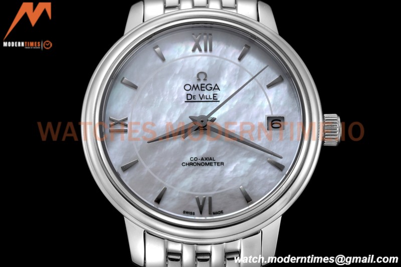 Omega - De Ville Prestige Ladies 32.7mm SS/SS White SS Mop GDF MY8215