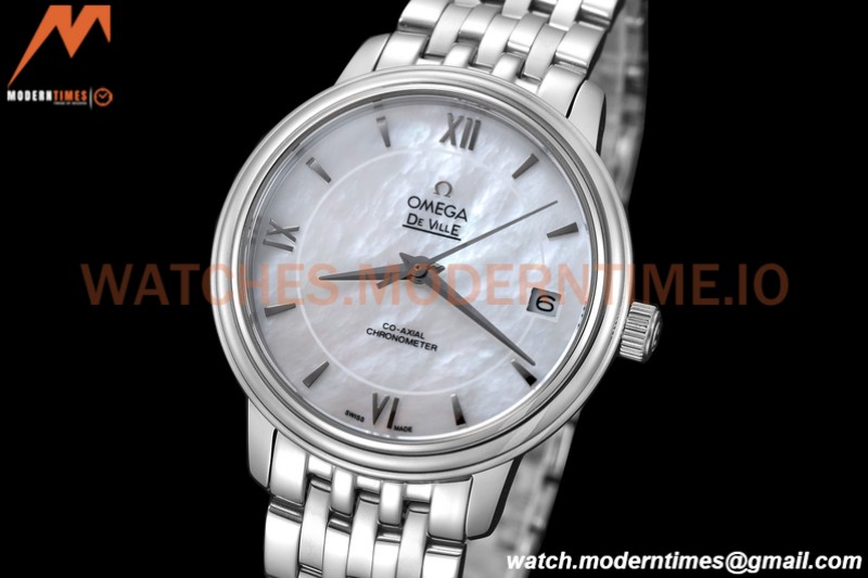 Omega - De Ville Prestige Ladies 32.7mm SS/SS White SS Mop GDF MY8215