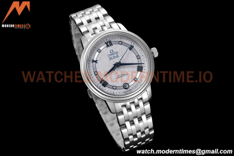 Omega - De Ville Prestige Ladies 32.7mm SS/SS Grey Textured GDF MY8215