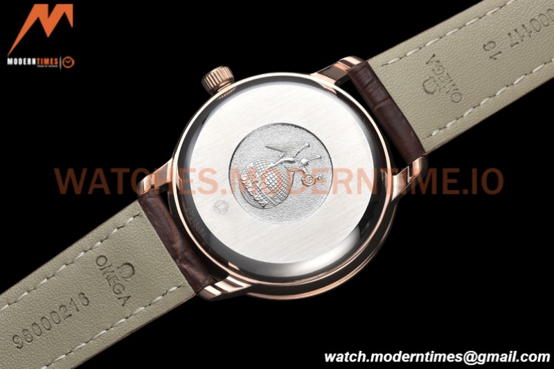 Omega - De Ville Prestige Ladies 32.7mm RG/LE White Mop GDF MY8215
