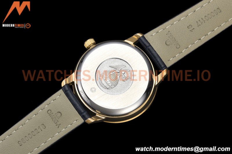 Omega - De Ville Prestige Ladies 32.7mm YG/LE Blue GDF MY8215