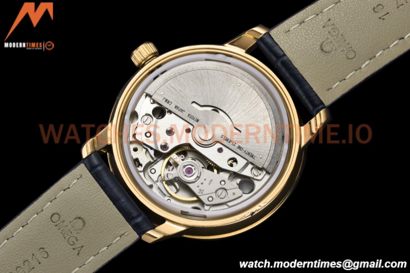 Omega - De Ville Prestige Ladies 32.7mm YG/LE Blue GDF MY8215