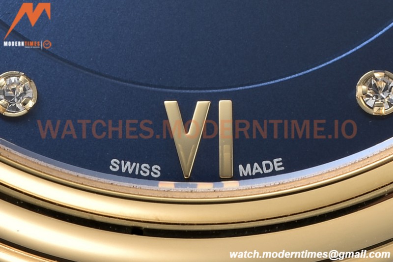 Omega - De Ville Prestige Ladies 32.7mm YG/LE Blue GDF MY8215