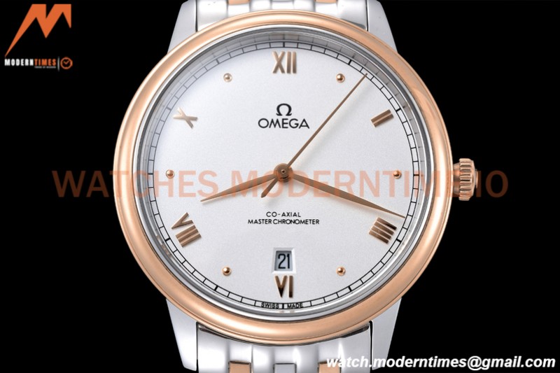 Omega - De Ville Prestige 40mm RG/SS White GDF MY8215