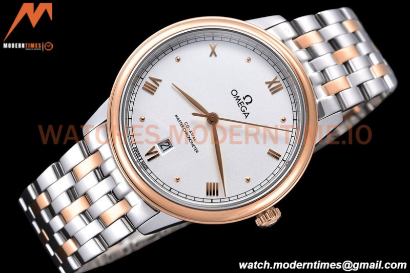 Omega - De Ville Prestige 40mm RG/SS White GDF MY8215