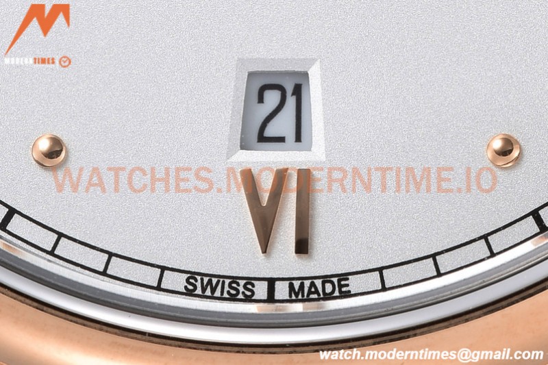 Omega - De Ville Prestige 40mm RG/SS White GDF MY8215