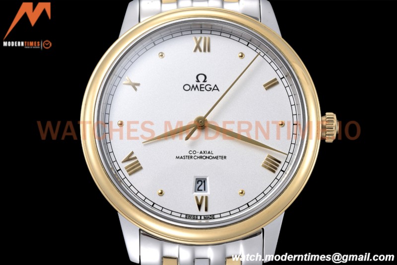 Omega - De Ville Prestige 40mm YG/SS White GDF MY8215